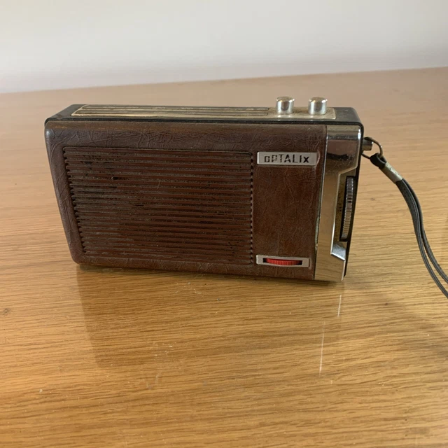ANCIEN POSTE RADIO OPTALIX - VINTAGE ROUGE