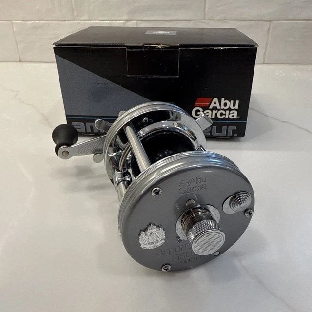 ABU GARCIA AMBASSADEUR 6500CS Rocket 2 Chrome w/ PE Line