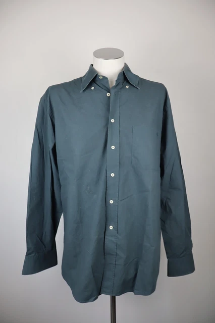 Chemise Homme Georges Rech Bleu Taille L 41-42 - Coton/polyester - Manches Longues Slim - Occasion Bon état