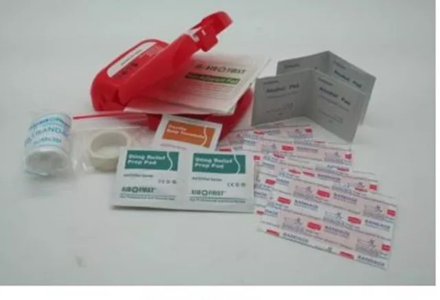 19tlg. Mini Notfallset Erste Hilfe Reiseset Sanibox Urlaub Wandern Rad Verband
