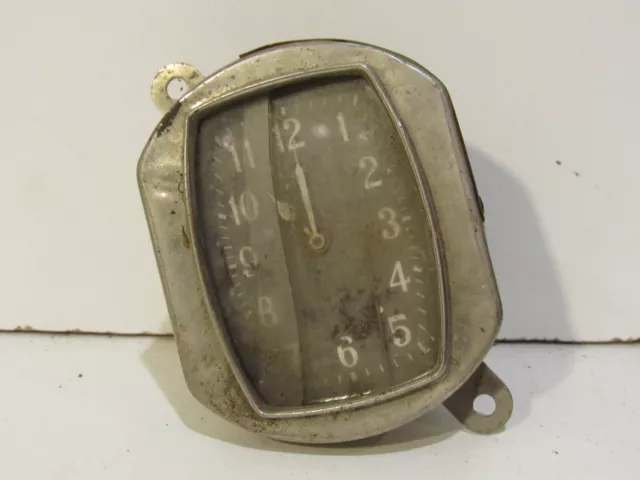 Rare Vintage Car Or Truck Dash Clock Metal Collectible Interior