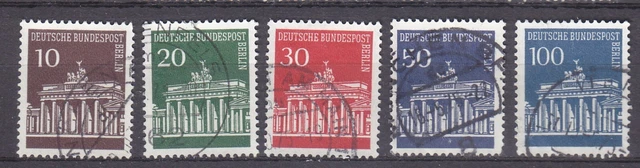 286-290  TOP gestempelt  kpl. Satz  Brandenburger Tor (II)
