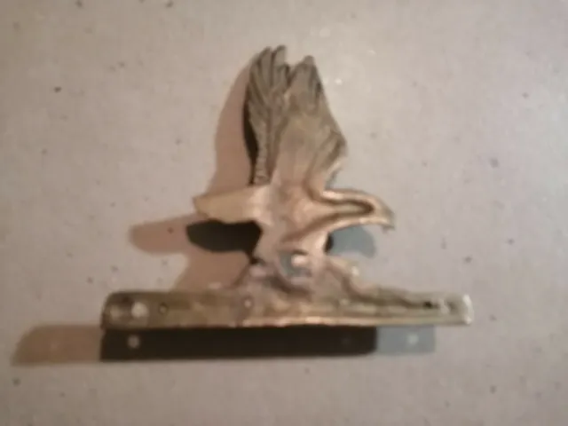 Vintage Solid Brass Eagle Key Holder Wall Mount 4 Hooks 2