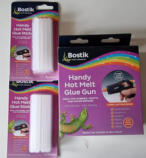Bostik Handy Hot Melty Glue Gun & 48 Glue Sticks