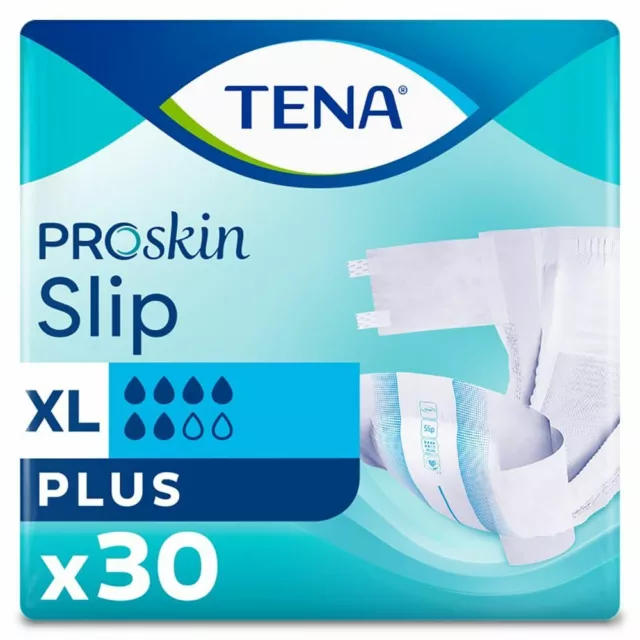 TENA Slip Plus - Extra Large -  Pack of 30 - Incontinence Slips