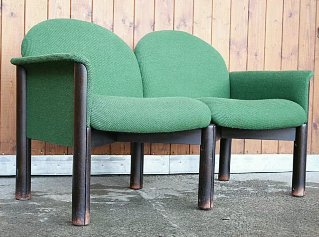 IN Attesa Di Banco Divano Retrò 70er Panchina Sala D'Attesa Imbottita Annata