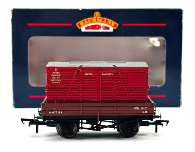 Bachmann 00 Gauge - 37-930 - 3 Plank Wagon Bauxite Bd Container - Boxed 2