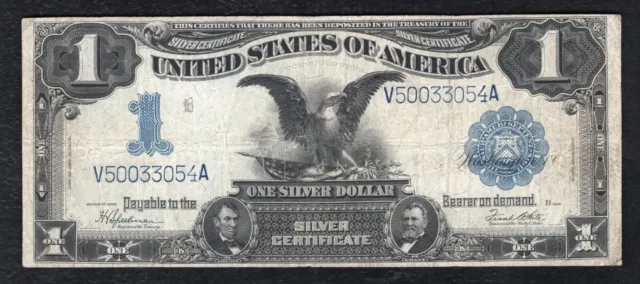 Fr. 236 1899 $1 One Dollar “Black Eagle” Silver Certificate Note Very Fine
