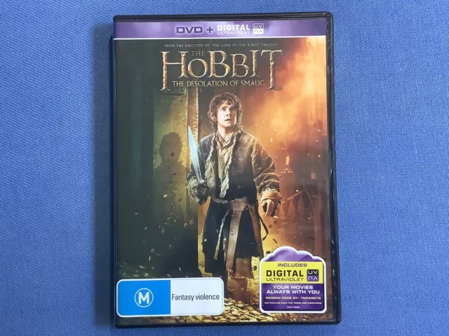 Hobbit - The Desolation of Smaug | UV (DVD, 2013) Like New Region 4