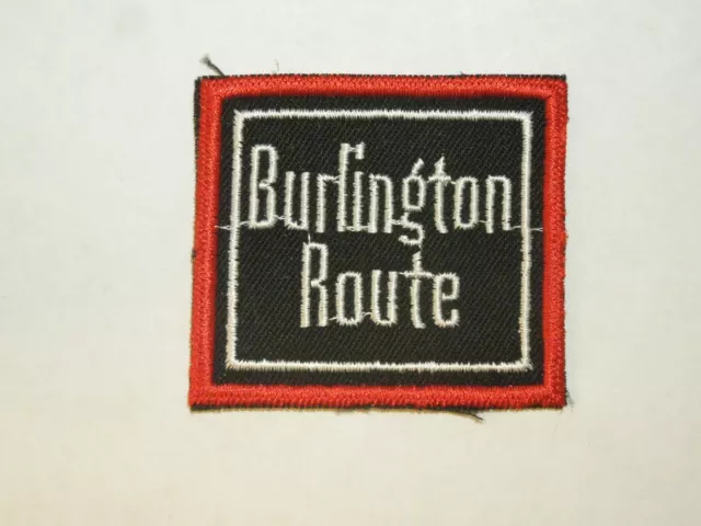 Vintage Burlington Patch Sew On Patch  - Chicago, Burlington & Quincy Train Rail