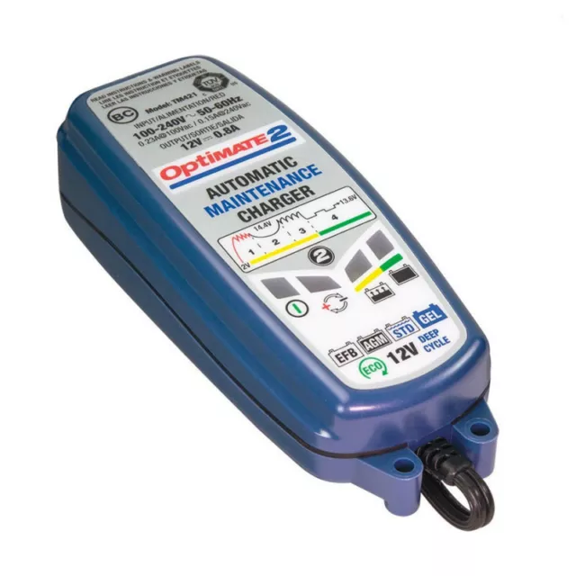 Chargeur de batterie Tecmate Optimate 2 12v 0.8A TM-420