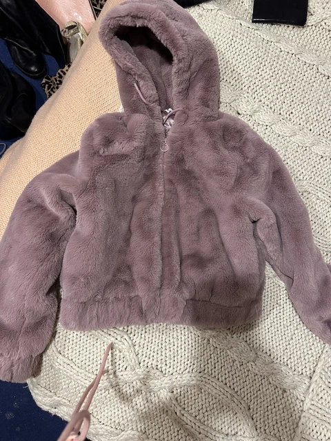 Giacca in pelliccia sintetica viola età 10 anni Candy Couture