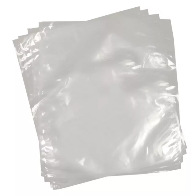 500 Clear Polythene Plastic Bags 15" x 20" Open Top  375x500mm Craft  Light Duty