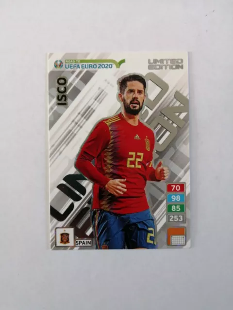 Panini Adrenalyn Xl Road To Uefa Euro 2020 Isco Limited Edition