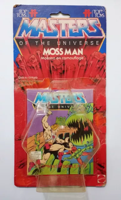 Mossman Top Toys Argentina minicomic card bubble MotU Masters He-Man Skeletor