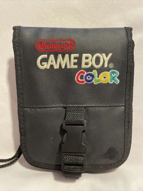 Official Nintendo Gameboy Color Black Carrying Travel Case - Great Condition!