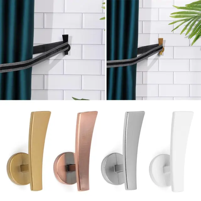 Durable Hold Curtain Holder Mounted Metal Hooks Curtain Holdback Wall Hanger