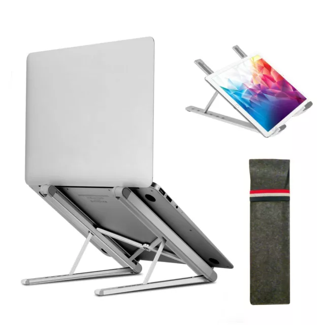 Portable Aluminum height adjustable stand-LAPTOP/MACBOOK/IPAD Pro 12.9"/tablet