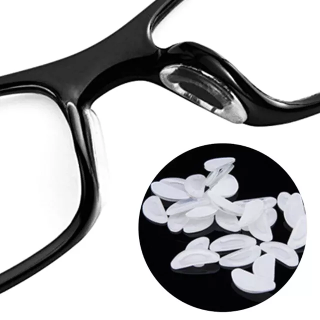 5 paires de coussinets de nez adhésifs en silicone antidérapant pour lunet-xd