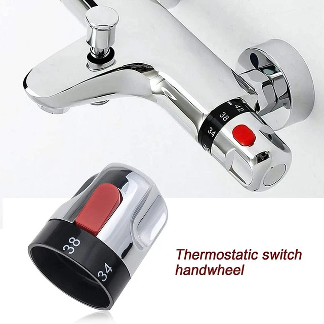 Práctico mango de control temperatura termostático 1 pieza para grifos mezcladores de baño