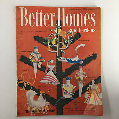 VTG Better Homes & Gardens Magazine December 1955 The Twelve Days of Christmas