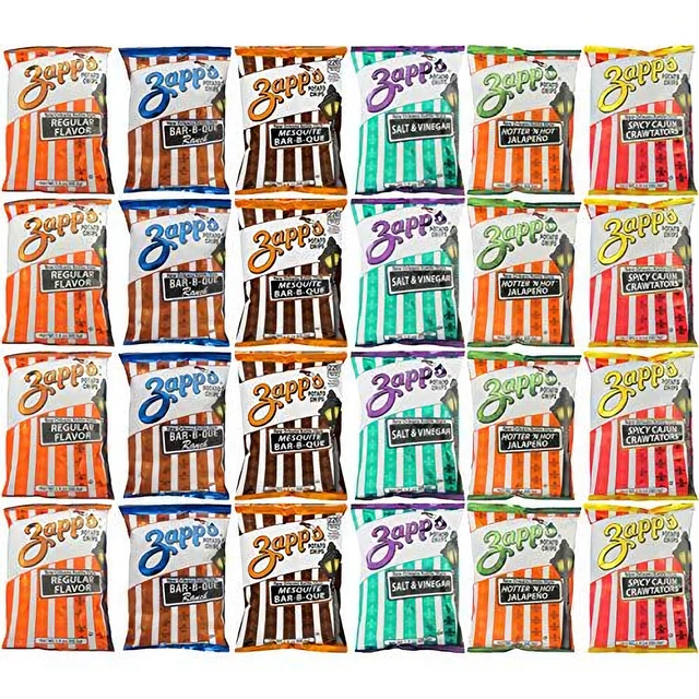 Zapp's Potato Chips Super Variété Paquet, 44.4ml Paquet De 24