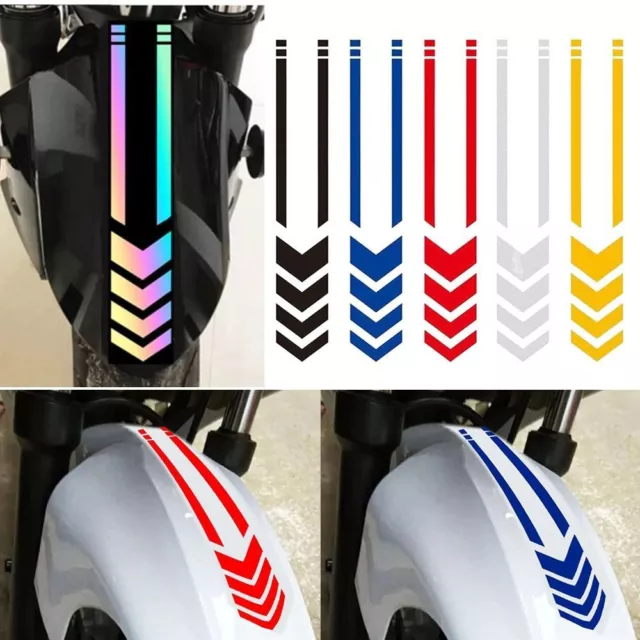 Stickers Car Motorbike Scooter Refit Accessories Arrow Stripes Fender Decals