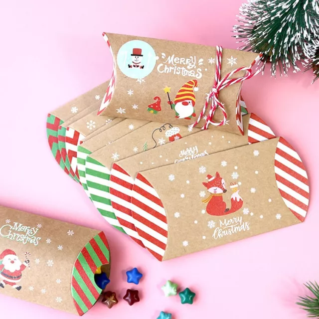 24 pièces petite boîte de Noël collection parfaite pour emballer cadeaux spé