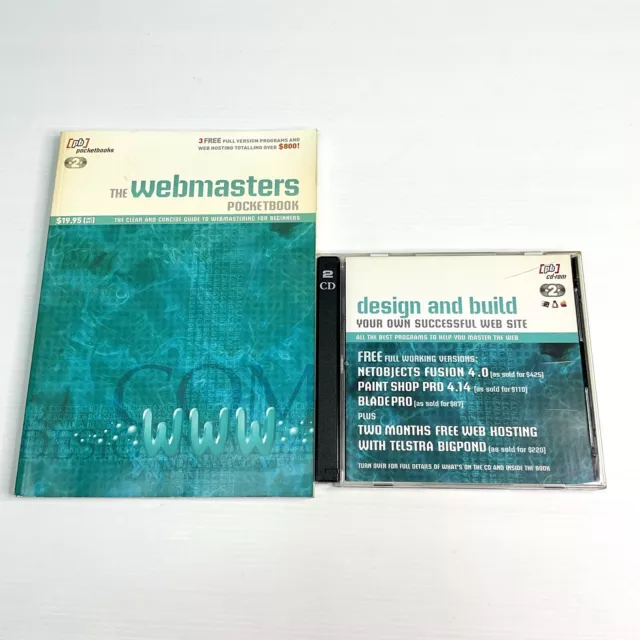 The Webmasters Pocketbook Design And Build Website Vintage Software PC CD Rom 2