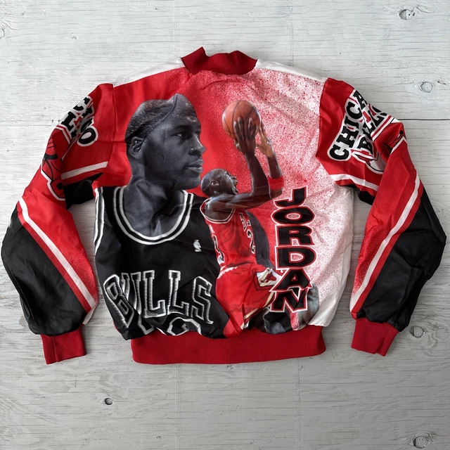 VINTAGE 90S NBA Chalk line Michael Jordan Chicago Bulls Jacket Size