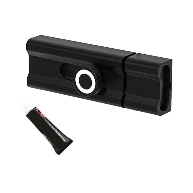 Cinghia colla senza unghie 8/10/15 cm lega di alluminio vernice nera senza punzone