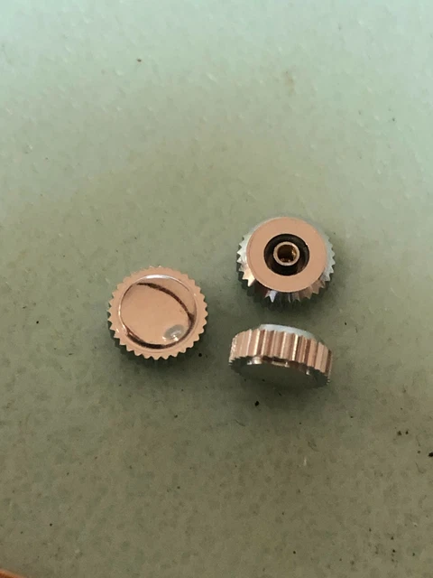 Couronne Acier Inox Pour Montre Yema Daytona Yachtingraf - Tige 6,4 Mm - Modèle 9312 NOS