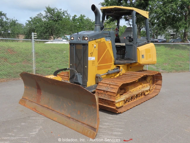 2018 John Deere 450K LGP  Crawler Dozer Tractor 115" 6 Way PAT Blade bidadoo