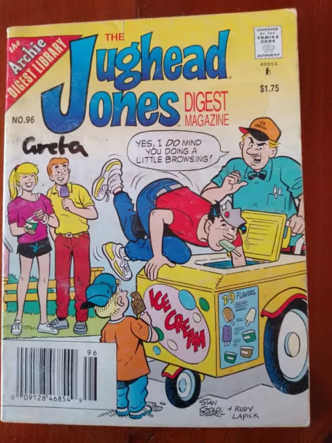 Comic - Jughead Jones Digest #96 Aug 1995 Riverdale Archie