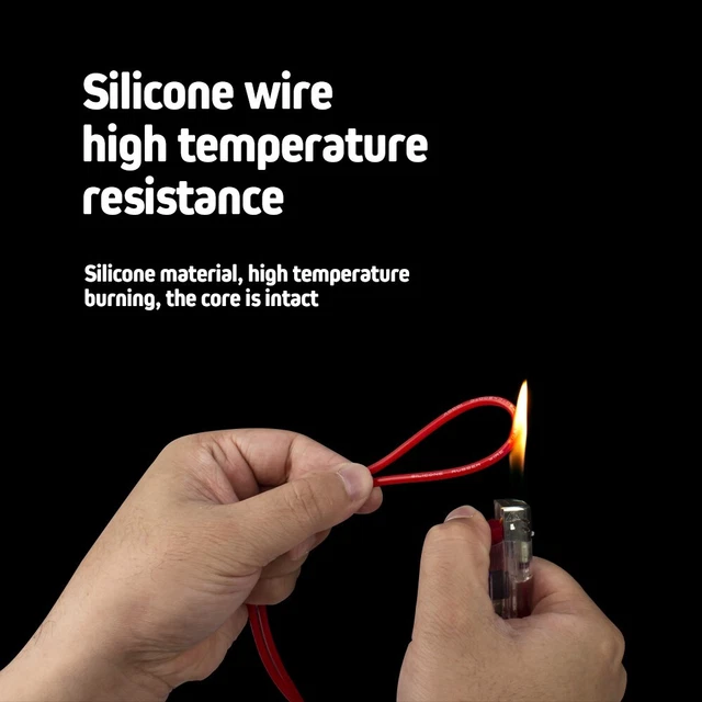 Stylo de test multimètre charge ligne de câble fil de silicone + accessoire cl