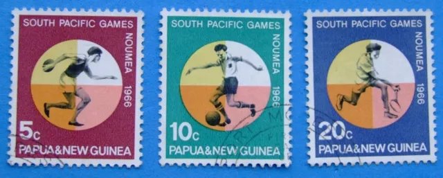 Papua New Guinea Sg97 To Sg99 Set South Pacific Games Vfu