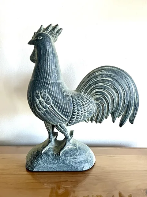 VIRGINIA METALCRAFTER'S COLONIAL WILLIAMSBURG Cast Iron Rooster Doorstop 1999