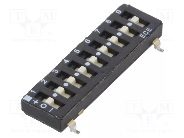 1 Stück, Schalter: DIP-SWITCH ETS109LTZ /E2DE