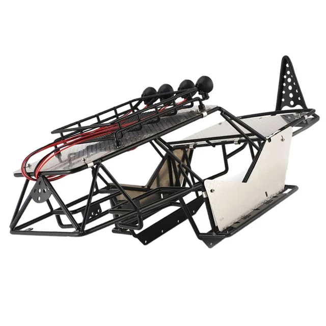 1/10 RC CHASSIS Frame Body with Roof Rack for Axial Rock Crawler Car ...