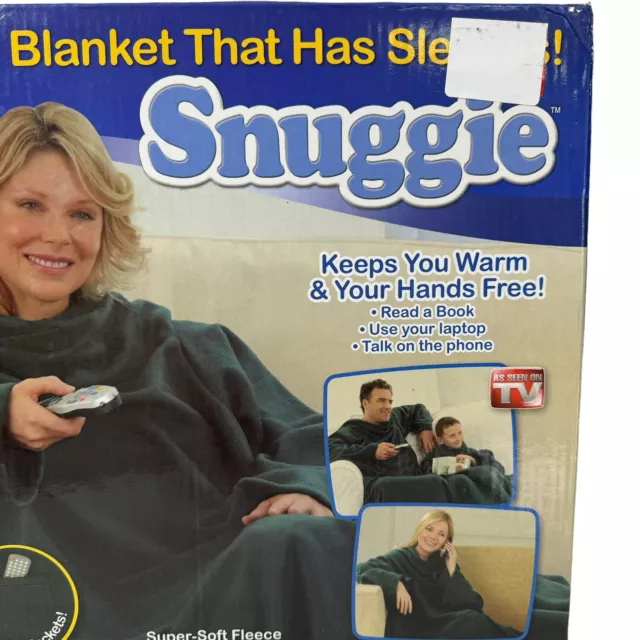 Snuggie The Blanket That Has Sleeves Keeps You Warm And Your Hands Free New Seal