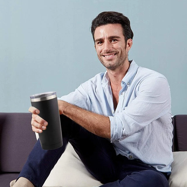 Man Gift 20Oz Travel Coffee Mug Stainless Steel Insulated Tumbler with Lids and 2