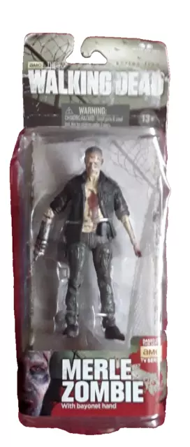 The Walking Dead Merle Zombie Figure With Bayonet Hand