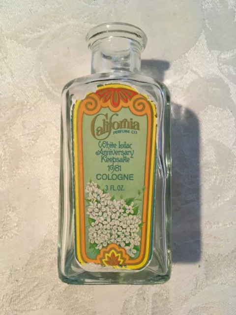 VIntage Avon California Perfume Co. Anniversary Keepsake 1981 bottle