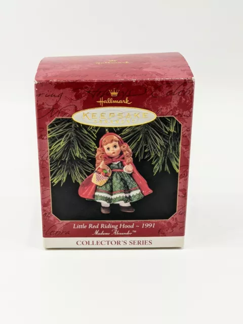 Hallmark Keepsake Ornament 1991” Little Red Riding Hood” Madame Alexander