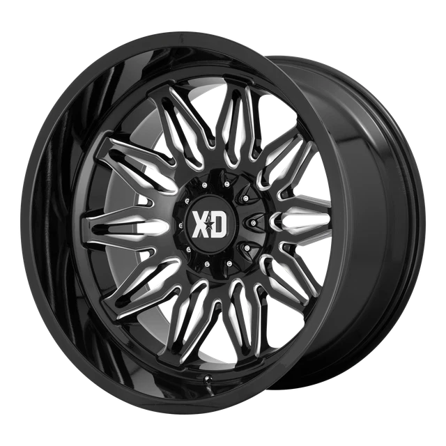 1 New 22X10 -18 6X135/6X139.7 XD XD859 Gunner Gloss Black Milled Wheel/Rim