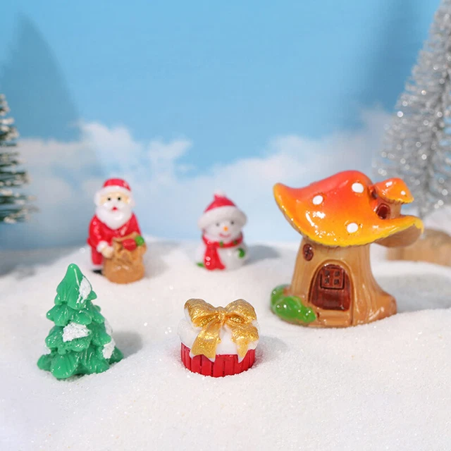 Christmas Resin Micro Landscape Miniature Ornaments Home Garden DecoratiRM