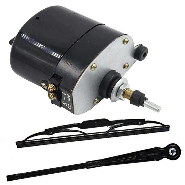 Moteur D'Essuie-Glace 12V Avec Balai 105° - Kit Pour Tracteur, Bateau Et Camping-Car WindsHield