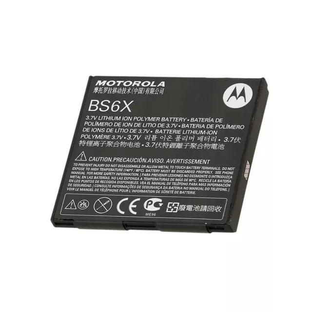 Motorola Batterie Original BS6X Bulk Pour A555 Milestone, XT800 Dévorer