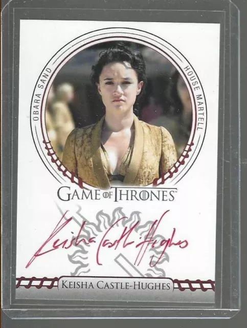 Game of Thrones Complete Series/Volume 2 K. Castle-Hughes Red Sigil autograph