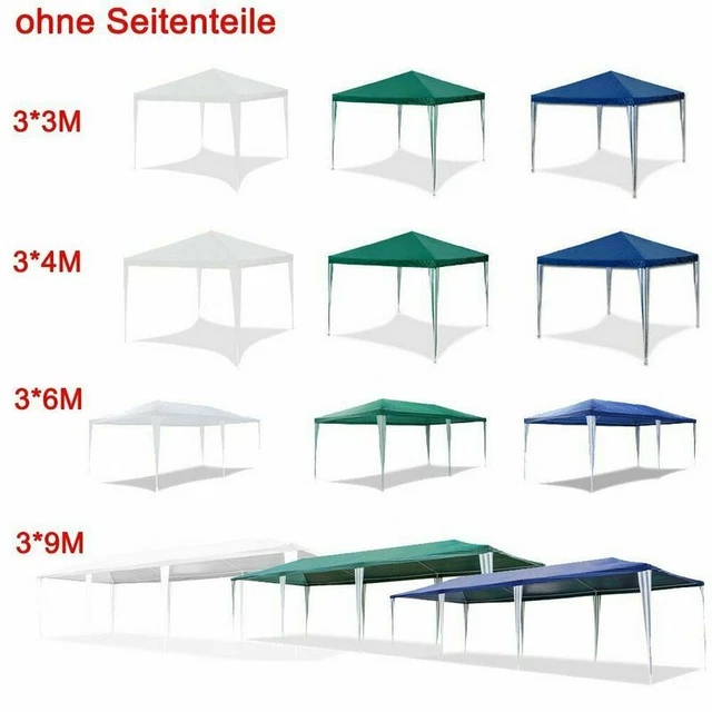 Pavillon Hochzeit Partyzelte Festzelt 3x3-3x9m Partyzelt Sonnenschutz Märkten 2